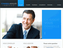 Tablet Screenshot of conseil-avocat.com
